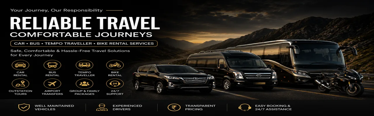 Car, Bus, Tempo Traveller and Bike Rental Services by Toubah Travels