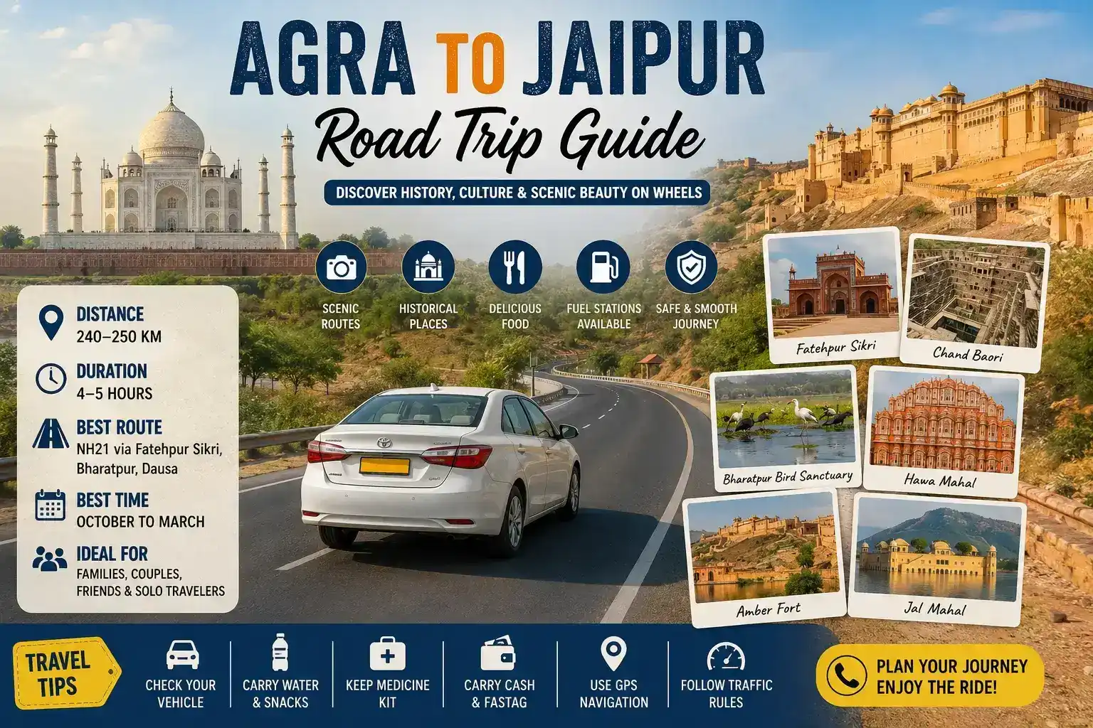 Agra To Jaipur Road Trip Guide