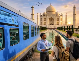  Private Taj Mahal Tour By Gatiman Train